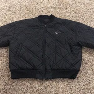 Nike black reversible bomber jacket